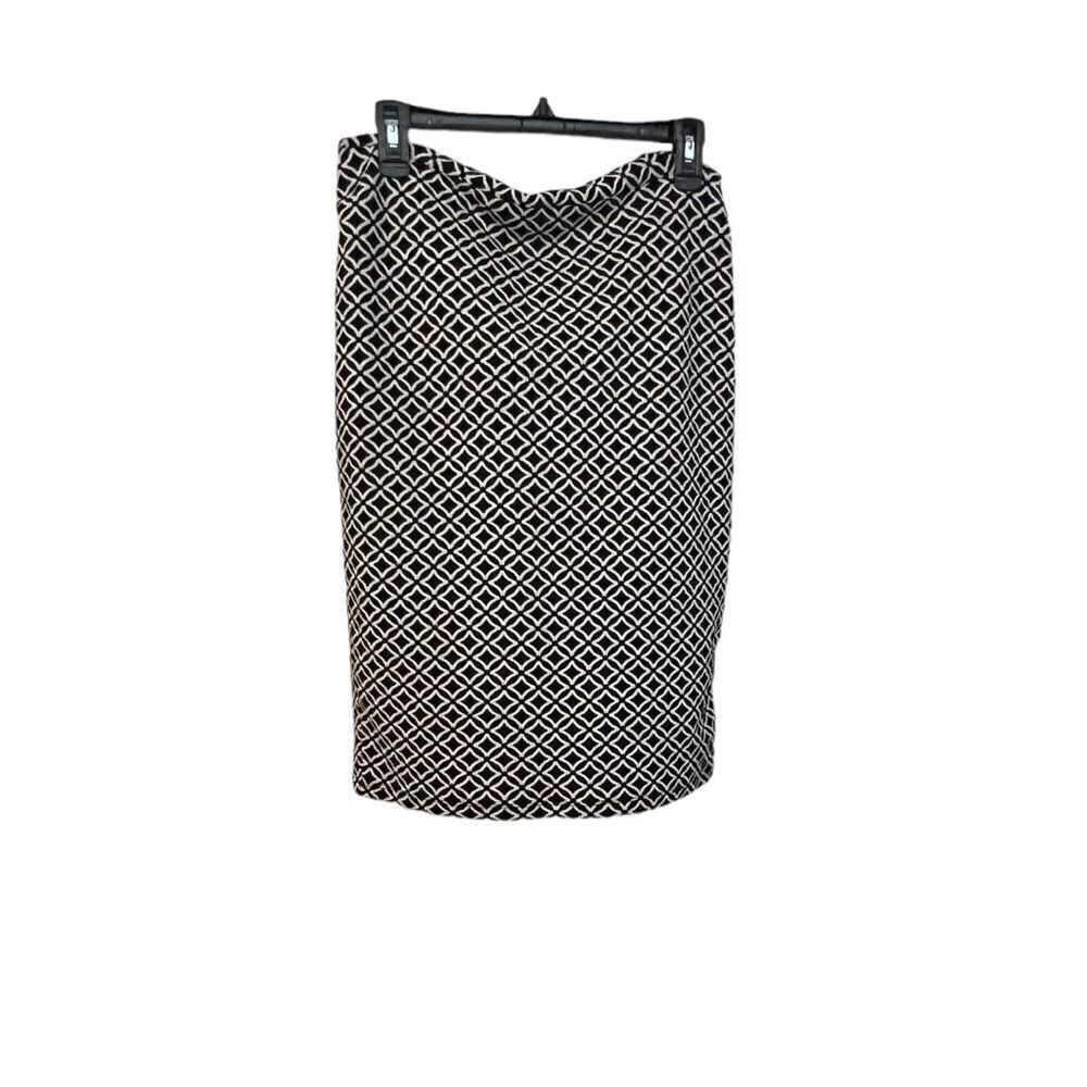 Black and White Pencil Skirt